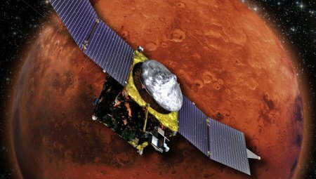 Зондом MAVEN на Марсе обнаружены загадочные пыль и полярные сияния